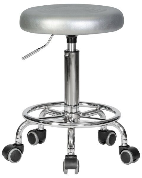 Табурет мастера BILLY LM-3051 (Серебряный) 34х34х48/63