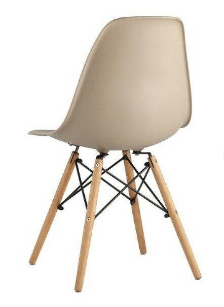 Стул дизайнерский "EAMES DSW WX-503" (Бежевый пластик)