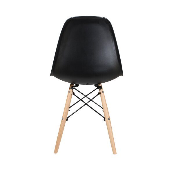 Стул дизайнерский "EAMES DSW WX-503" (Черный пластик)