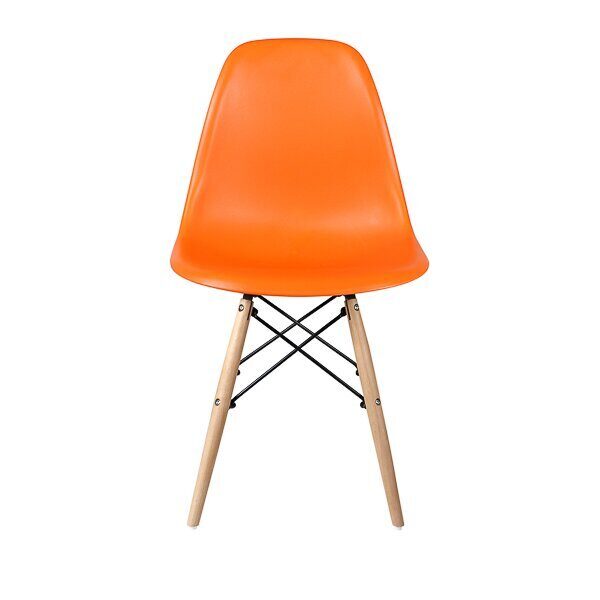 Стул дизайнерский "EAMES DSW WX-503" (Оранжевый пластик)