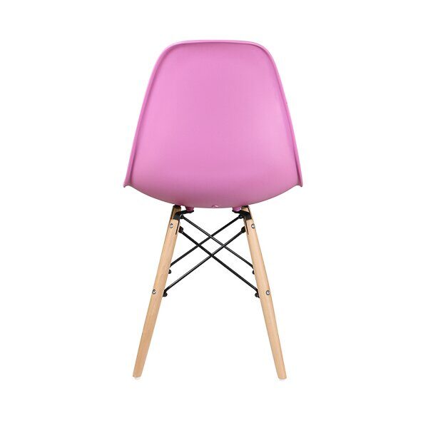 Стул дизайнерский "EAMES DSW WX-503" (Розовый пластик)