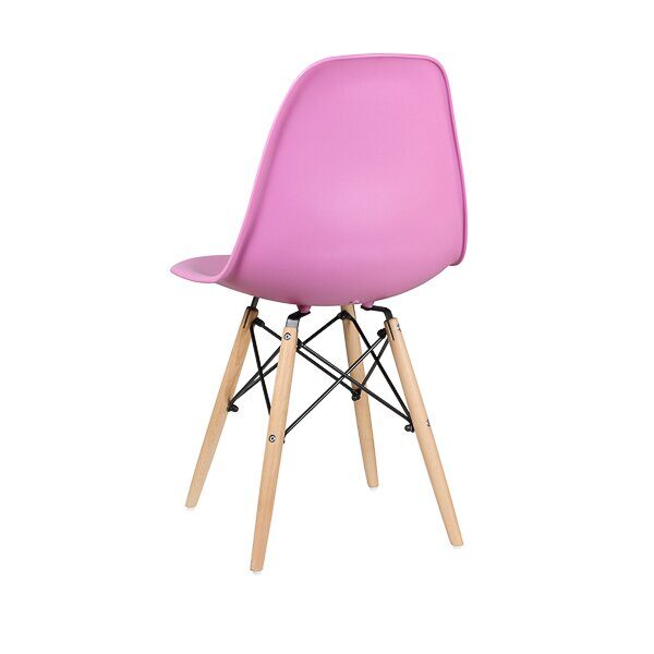 Стул дизайнерский "EAMES DSW WX-503" (Розовый пластик)