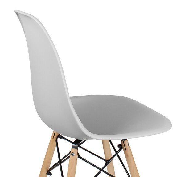 Стул дизайнерский "EAMES DSW WX-503" (Серый пластик)