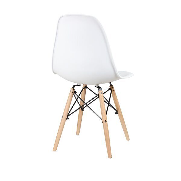 Стул дизайнерский "EAMES DSW WX-503" (Белый пластик)