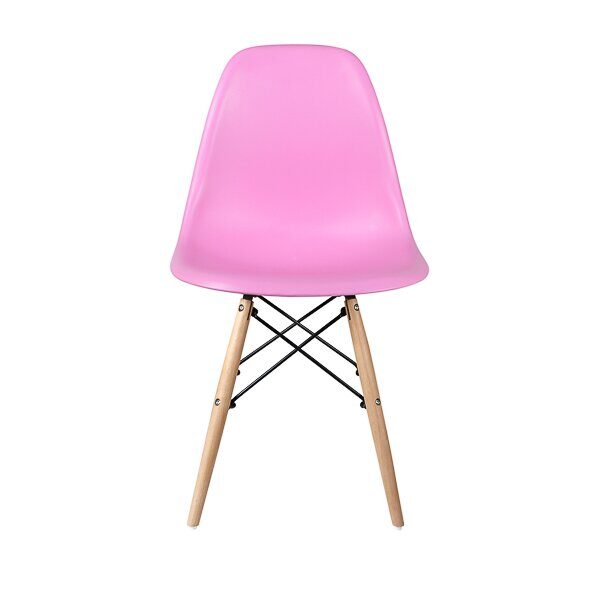 Стул дизайнерский "EAMES DSW WX-503" (Розовый пластик)