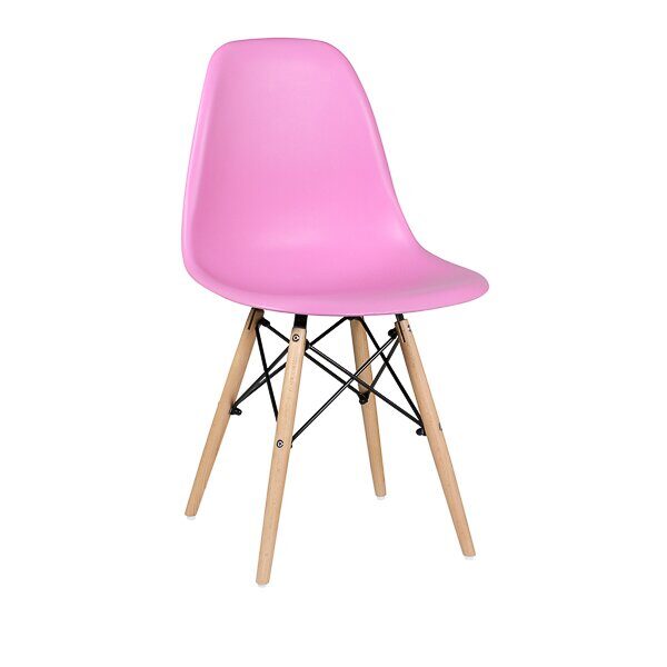 Стул дизайнерский "EAMES DSW WX-503" (Розовый пластик)