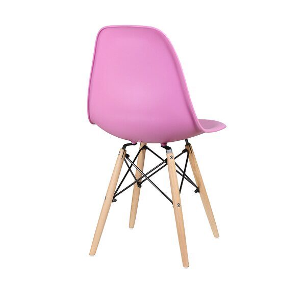 Стул дизайнерский "EAMES DSW WX-503" (Розовый пластик)