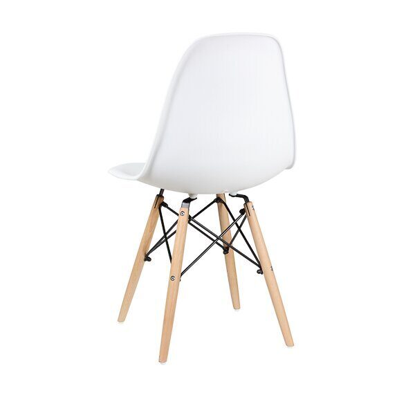 Стул дизайнерский "EAMES DSW WX-503" (Белый пластик)