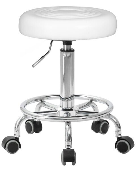 Табурет мастера BILLY LM-3051 (Белый) 34х34х48/63