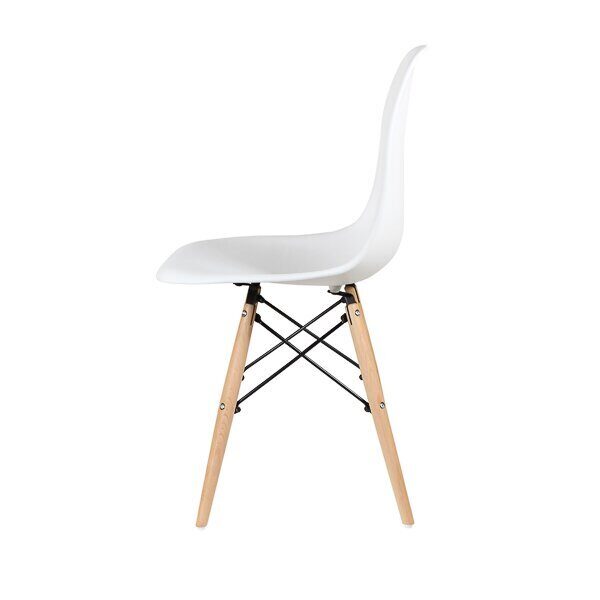 Стул дизайнерский "EAMES DSW WX-503" (Белый пластик)