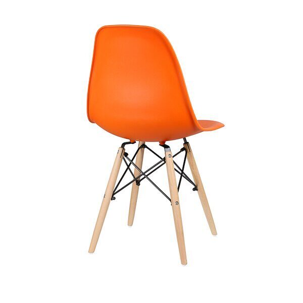 Стул дизайнерский "EAMES DSW WX-503" (Оранжевый пластик)