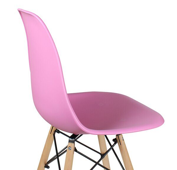 Стул дизайнерский "EAMES DSW WX-503" (Розовый пластик)