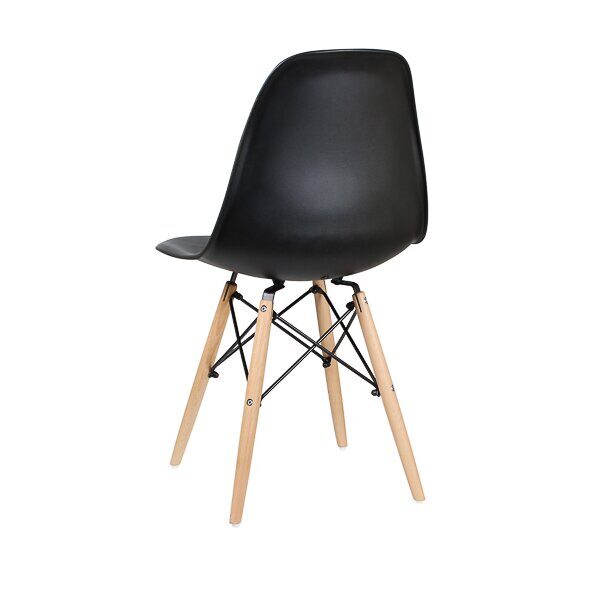 Стул дизайнерский "EAMES DSW WX-503" (Черный пластик)